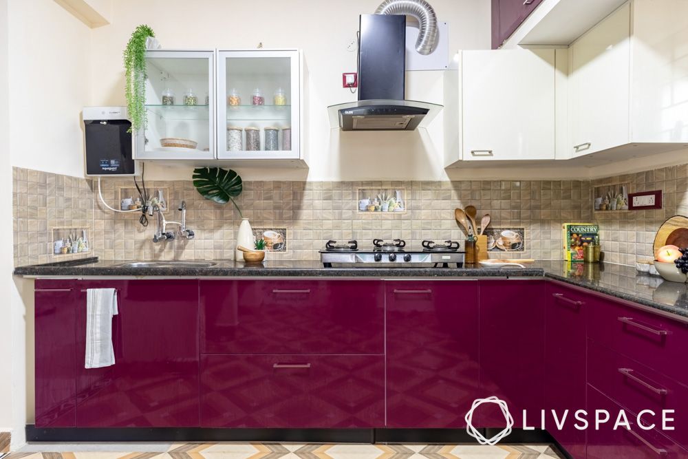 magenta-purple-and-white-cabinetry-in-chennai-kitchen