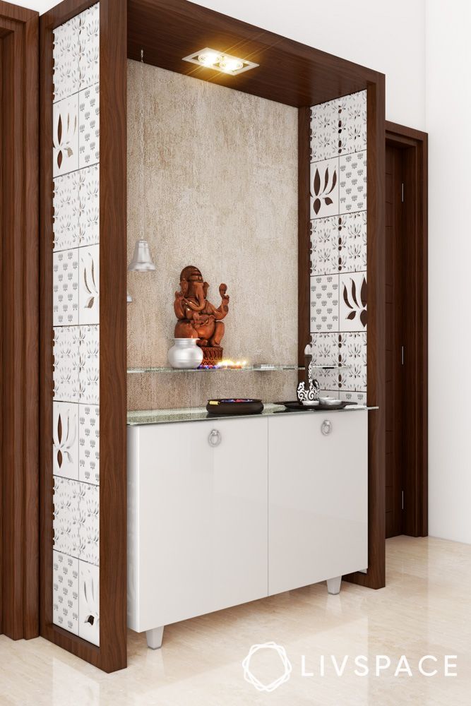 contemporary-white-and-wooden-pooja-unit