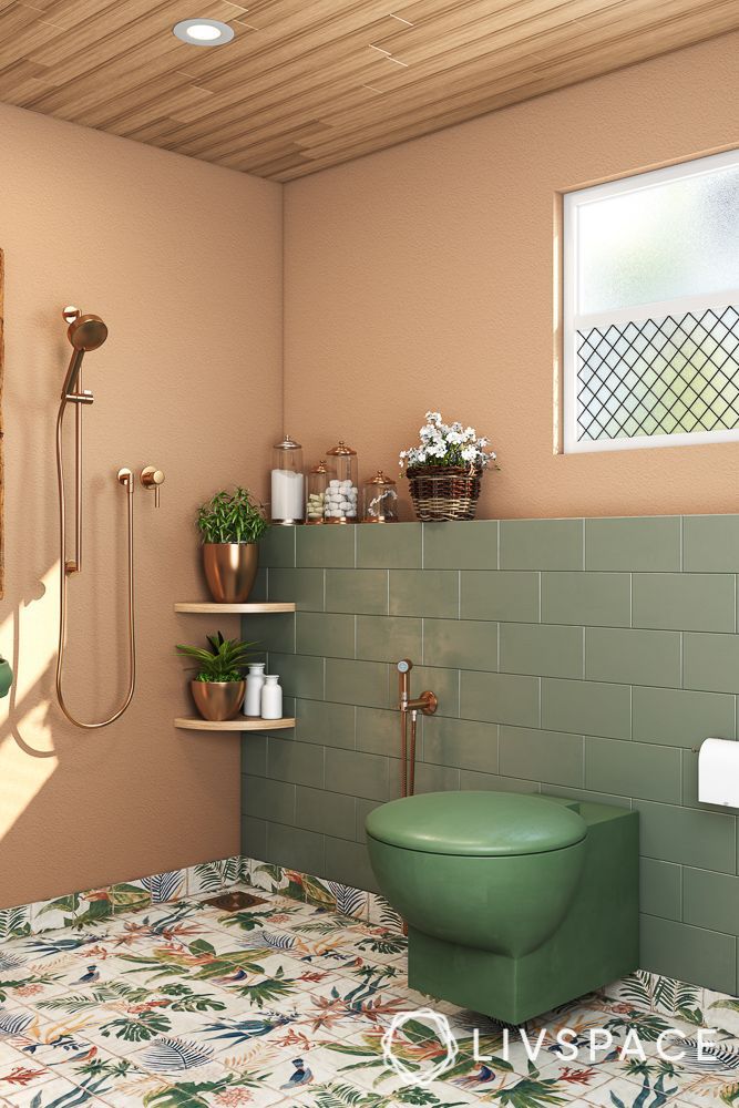 bathroom-vastu-importance-green-toilet-floral-design