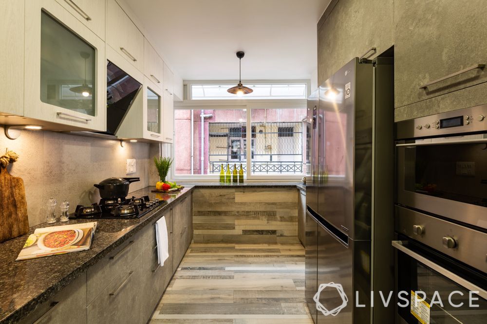 rustic-small-kitchen-design-with-cabinets