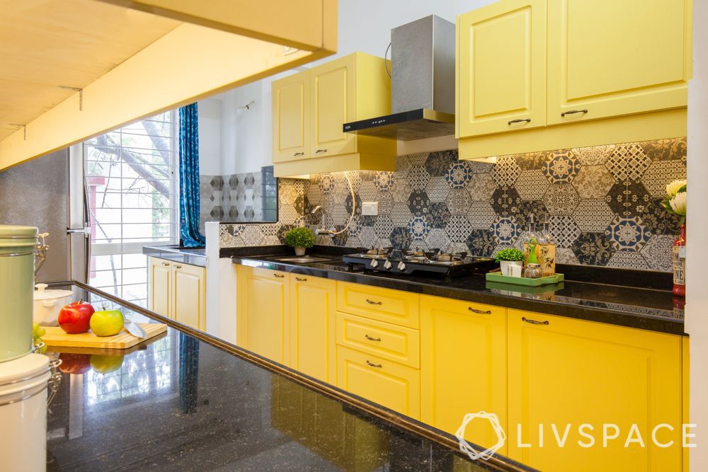 small-kitchen-design-with-yellow-cabinetry