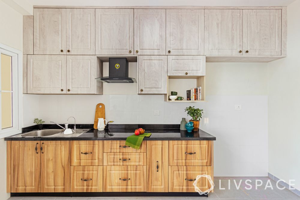 one-wall-small-kitchen-design-in-distressed-wood