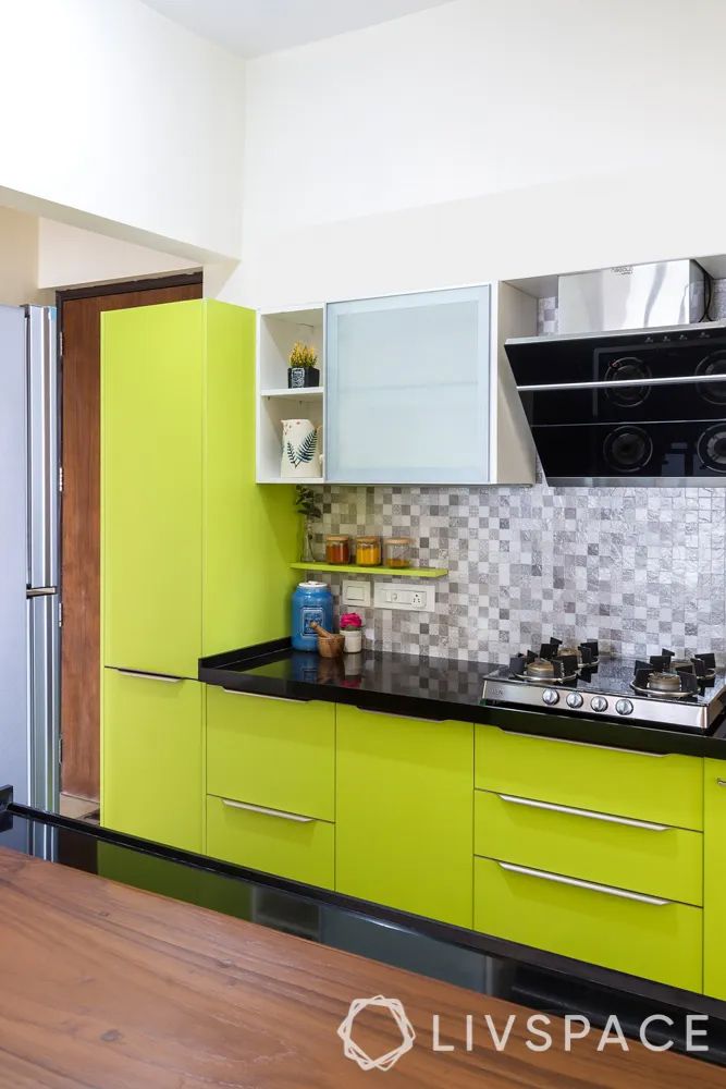 green parallel kitchen 1