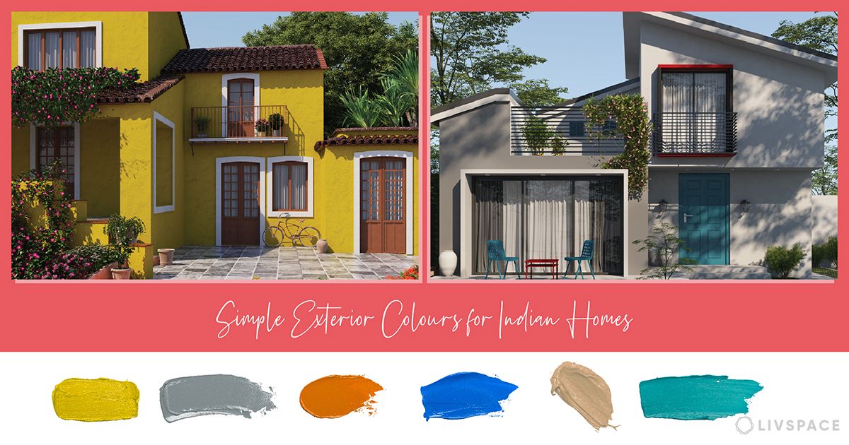Colour For Your Simple Indian Home Exterior