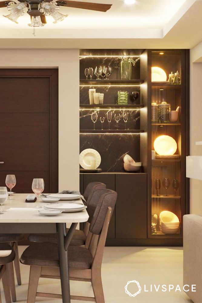 Crockery cabinet designs store for dining room