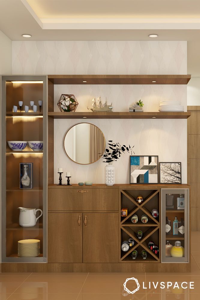 Wall crockery store cabinet