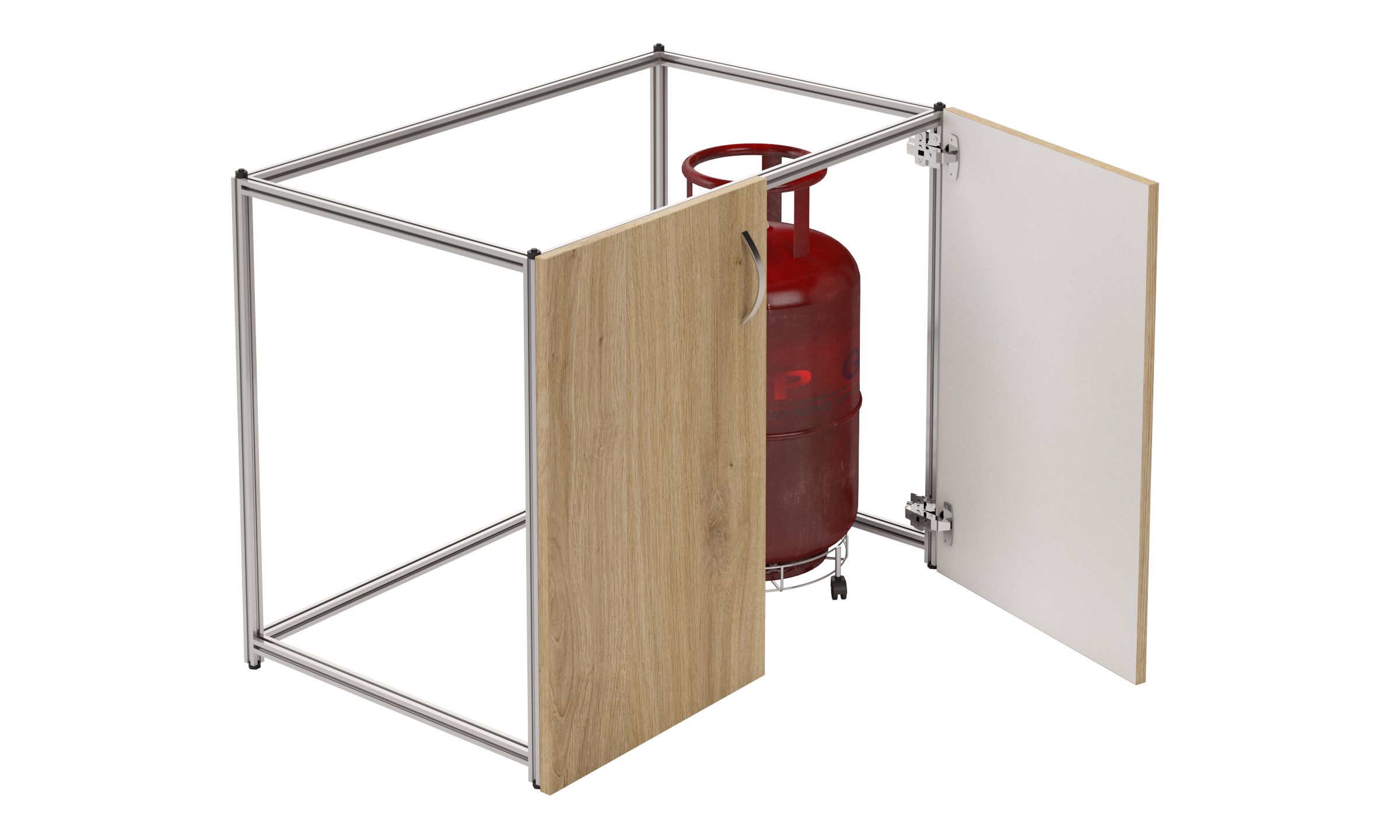 base cabinet for gas cyclinder