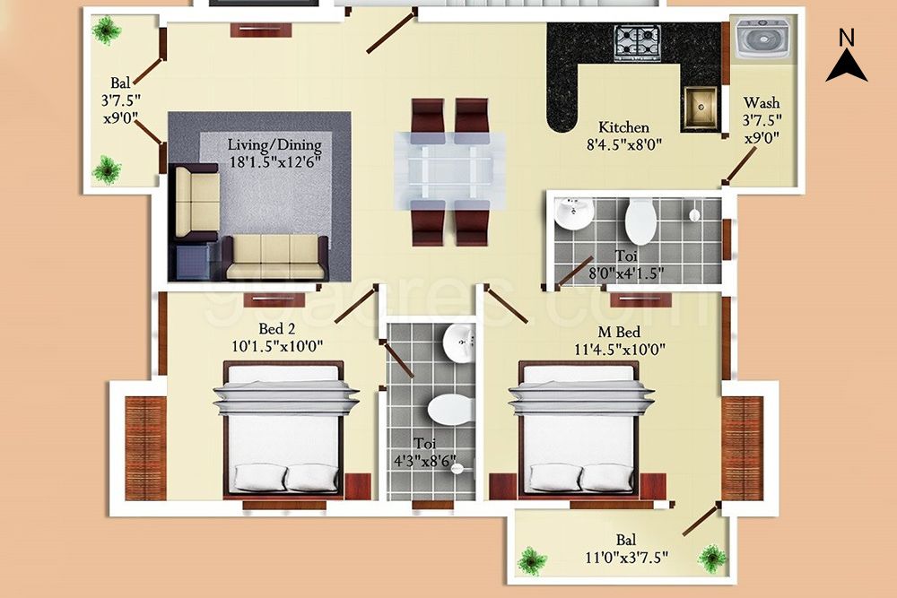 floor-planning-with-dimensions-and-furniture-layout