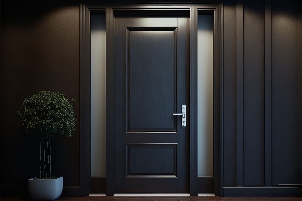simple-black-door-design-wood