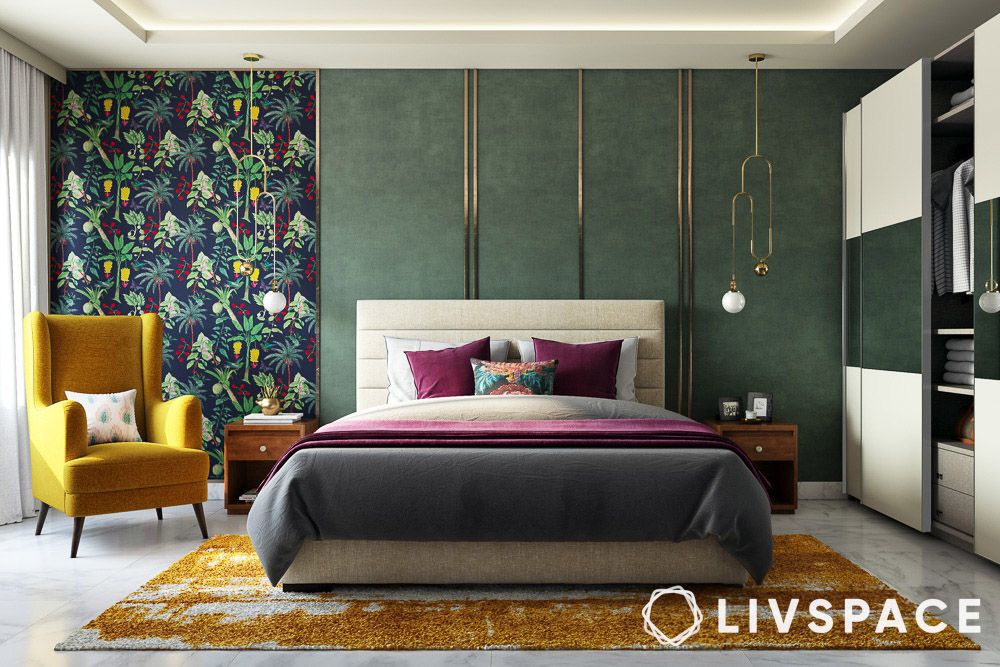 good bedroom colours in green