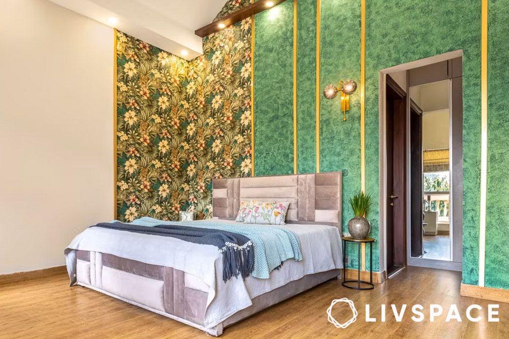 green theme bedroom colours