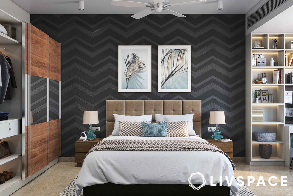 black bedoom colour design