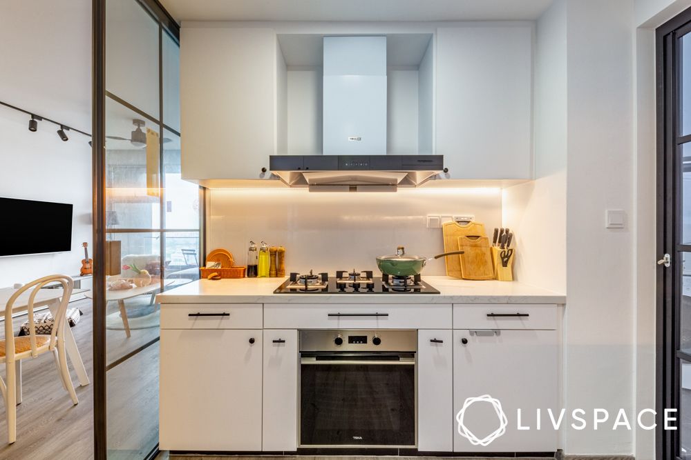 one-wall-white-kitchen-india-with-glass-door