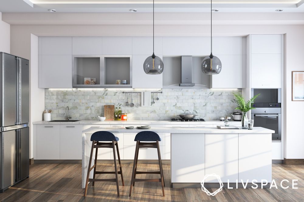 white-modular-kitchen-with-island-breakfast-counter