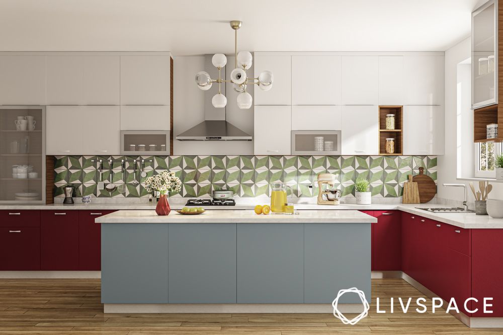 red-grey-and-white-kitchen-cabinets