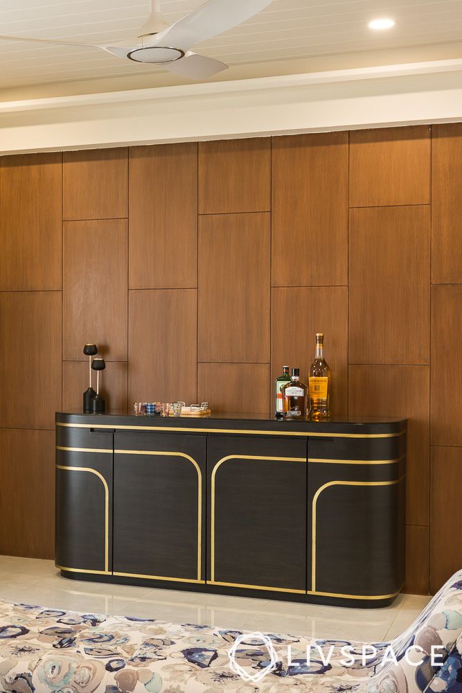 veneer-dark-brown-bar-counter-design-for-home