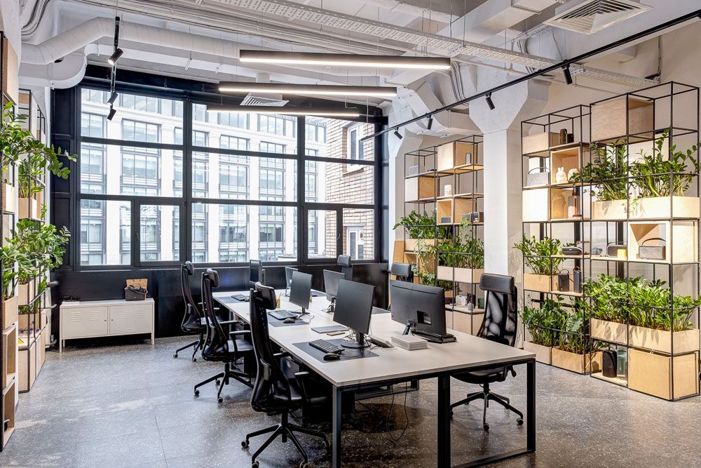 modern raw industrial design office