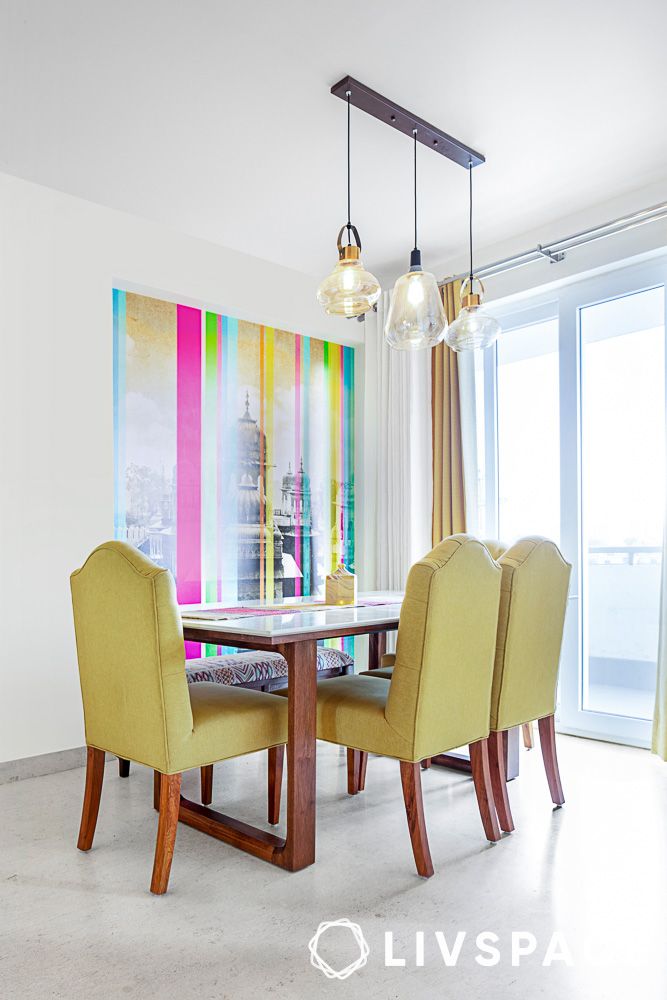 dining-room-decor-with-colourful-wallpaper