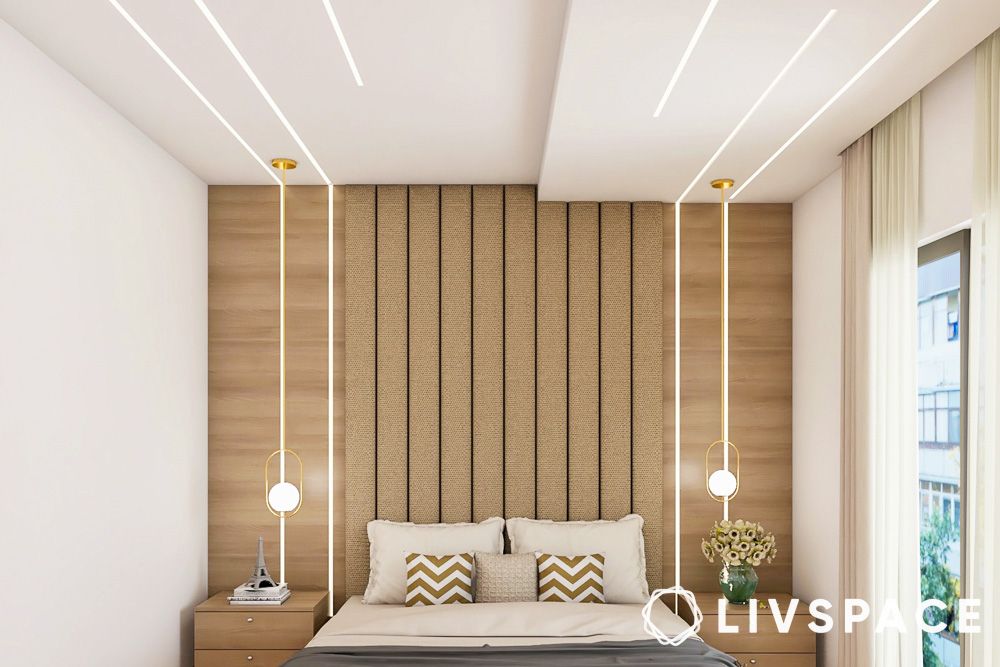 strip-lighting-ceiling-design-for-bedroom