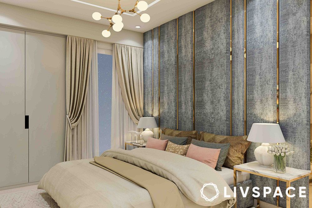 grey-textured-painted-wall-with-gold-stripes