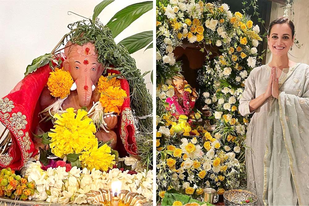 ganpati-decoration-ideas-white-flowers