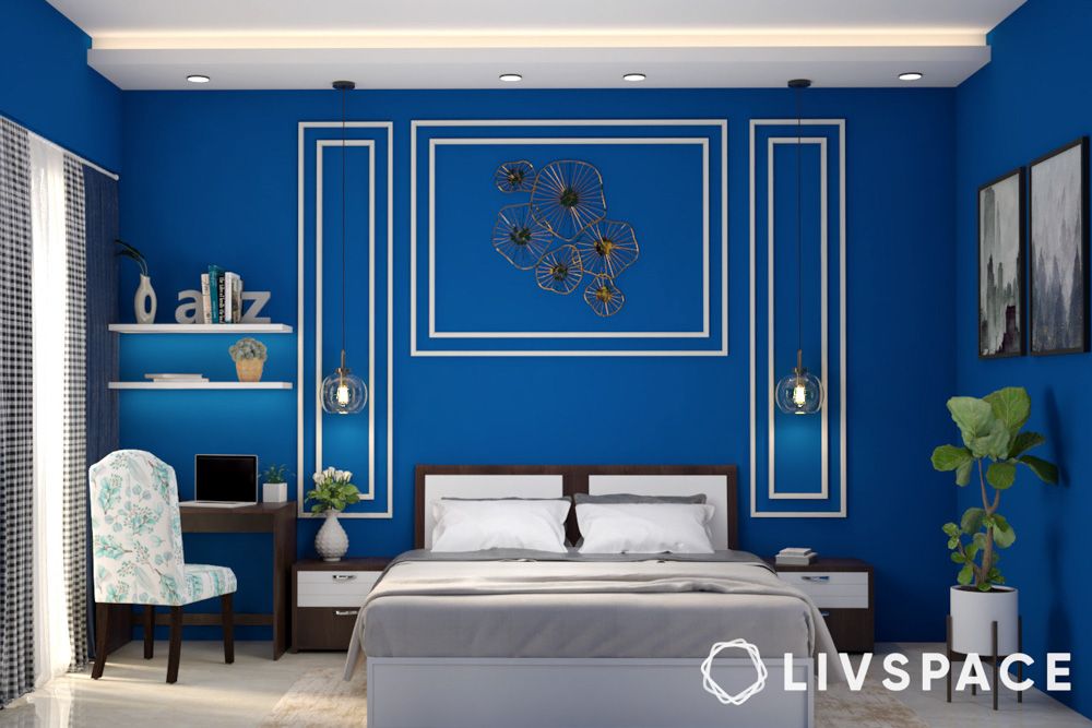 navratri-colours-royal-blue-bedroom