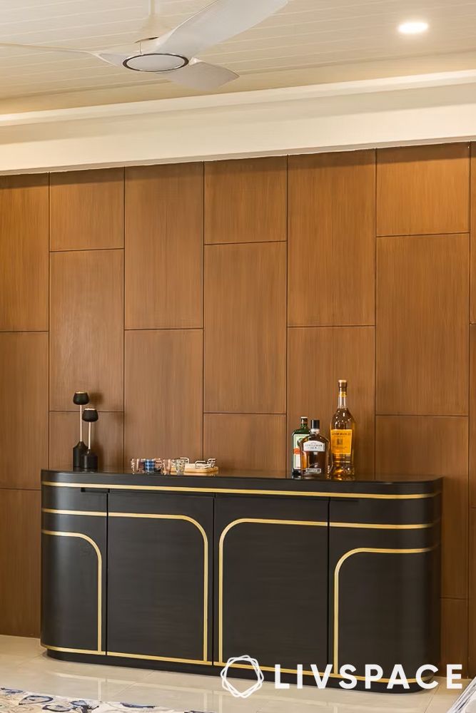 veneer-dark-brown-bar-counter-design-for-home