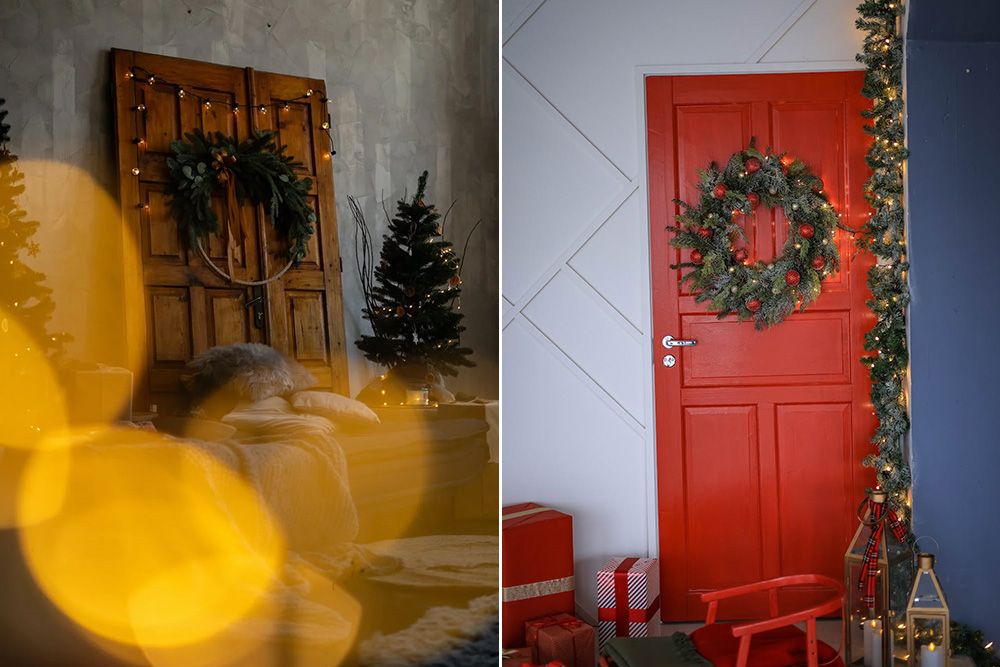 christmas-decoration-for-door-with-wreath