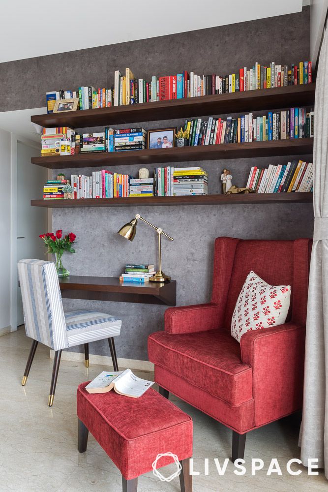 ledge-bookshelf-home-library-with-lounge-chair