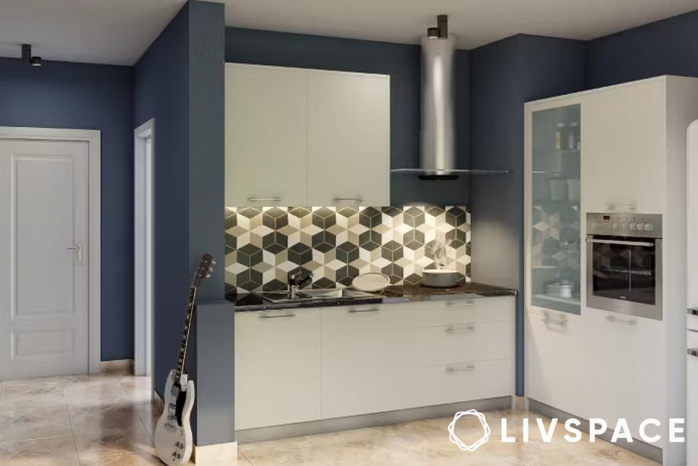 blue-white-small-modular-kitchen-design