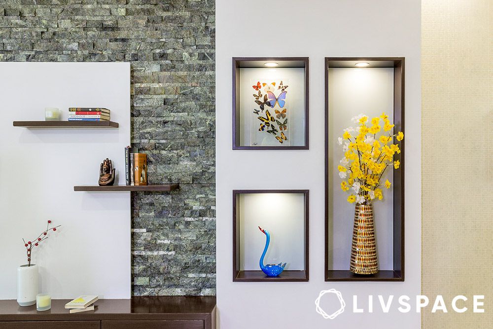 aesthetic-shelves-on-living-room-wall