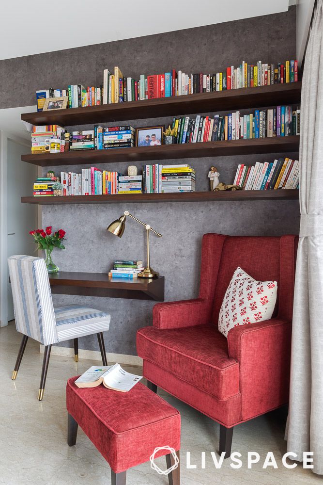 luxe library room