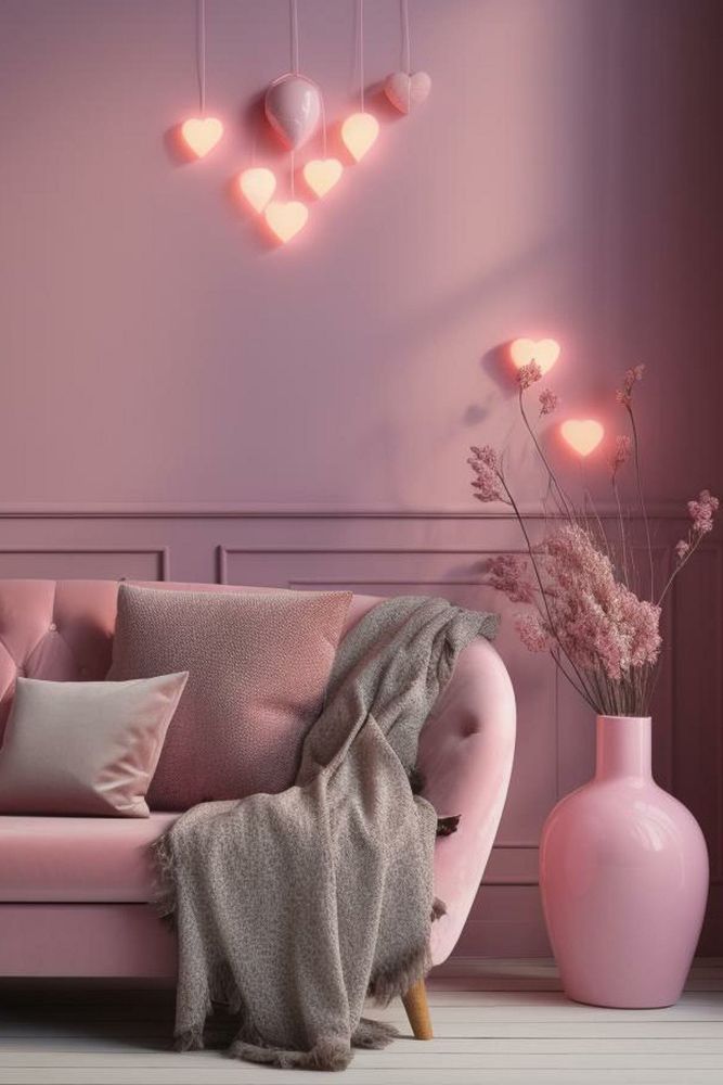 pink-hearts-lights-for-valentines-day-decor