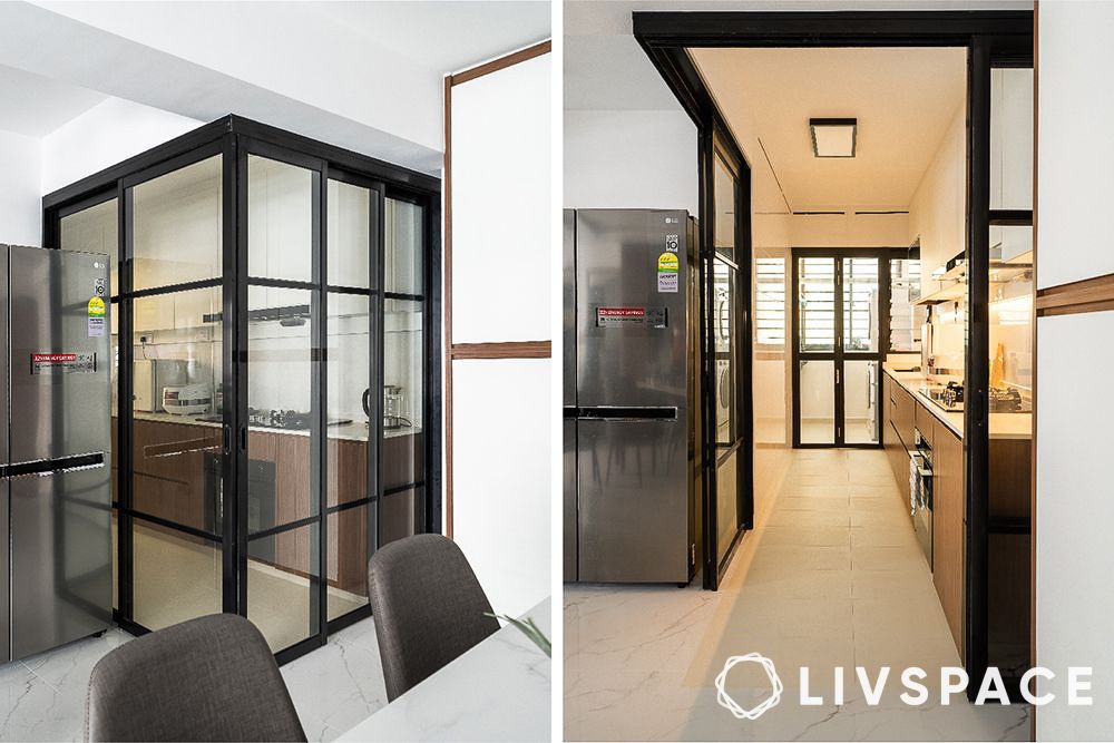 kitchen-door-design-with-glass-partitions
