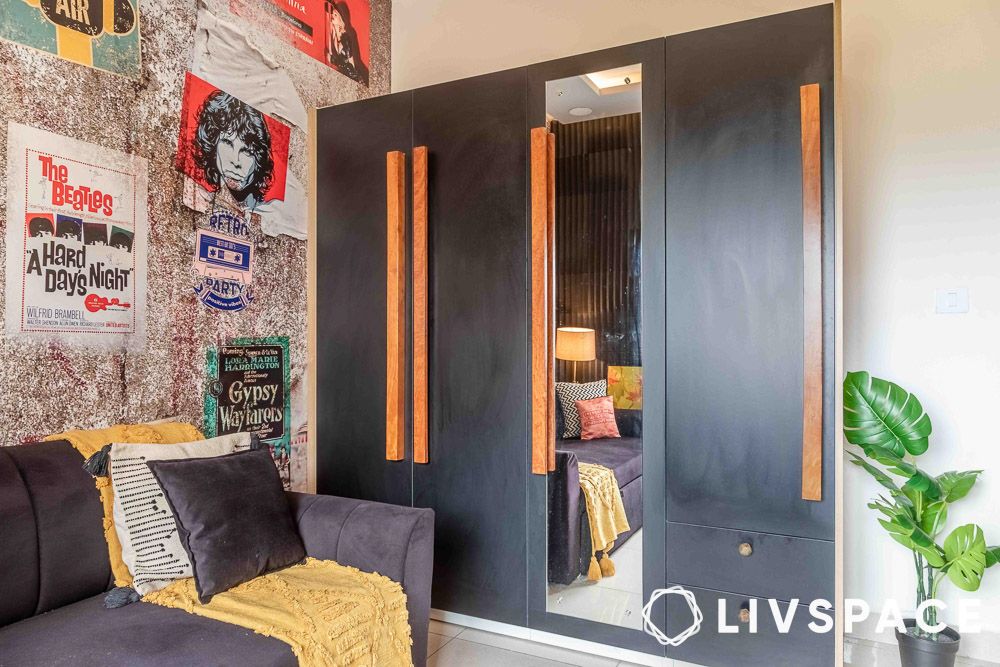 modern laminated door suede finish