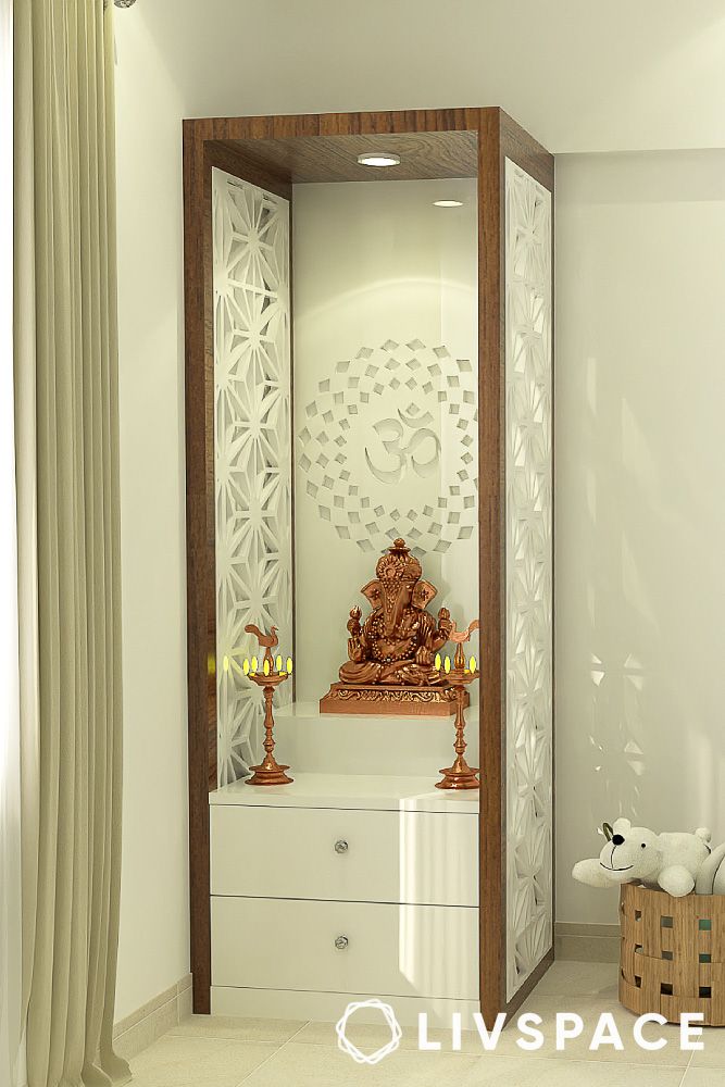 decoration-of-puja-room-with-side-panel