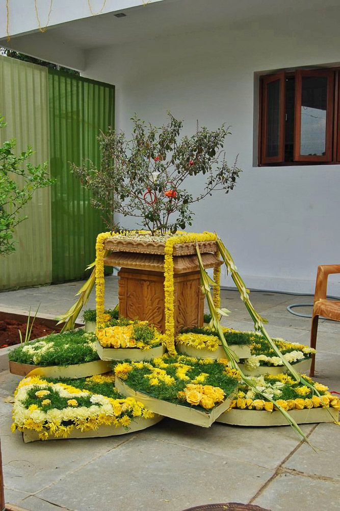 home-tulsi-mandir-design-with-flowers