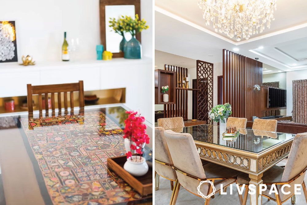 glass dining room table designs