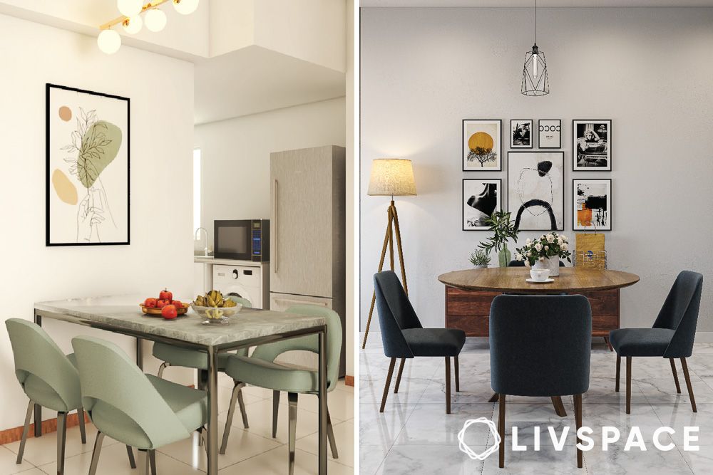 4 seater dining table design