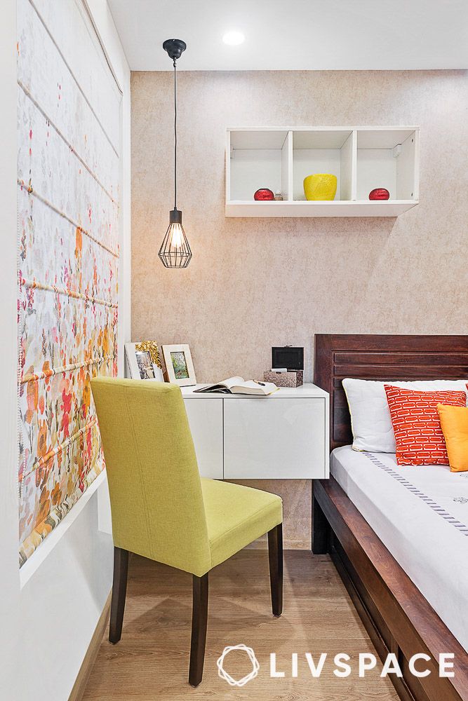 decorating a guest bedroom workspace