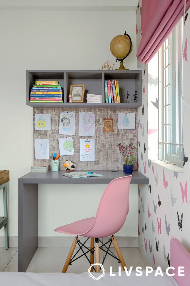 study-table-with-bookshelf-butterfly-wall