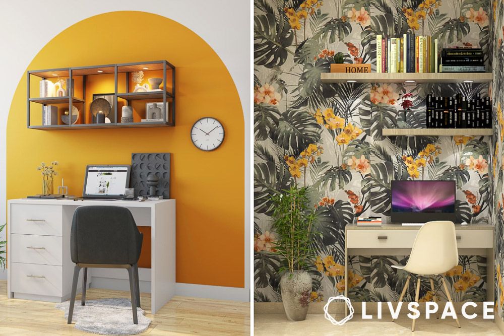 office-in-house-design-with-accent-wall-or-wallpaper