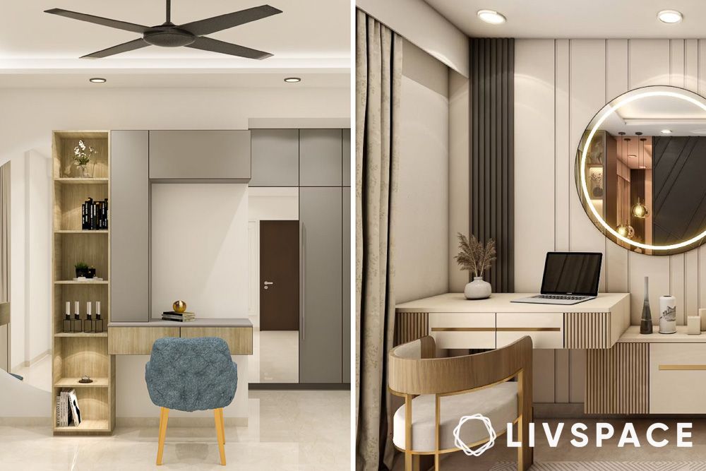 decorate-desk-ideas-with-dressing-area