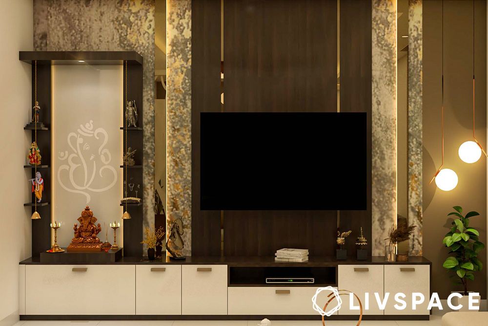 tv-unit-with-mandir