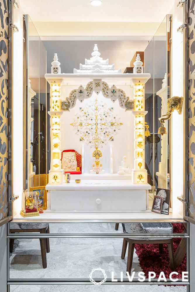 space-saving-small-pooja-room-designs-in-apartments-mirror