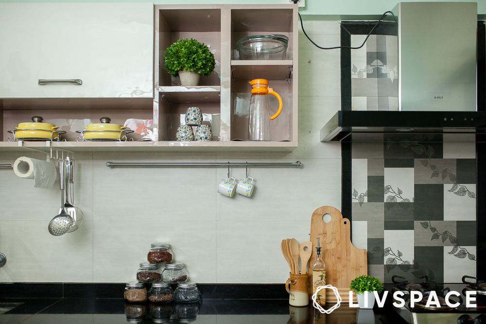 mug-hooks-under-shelves-in-kitchen