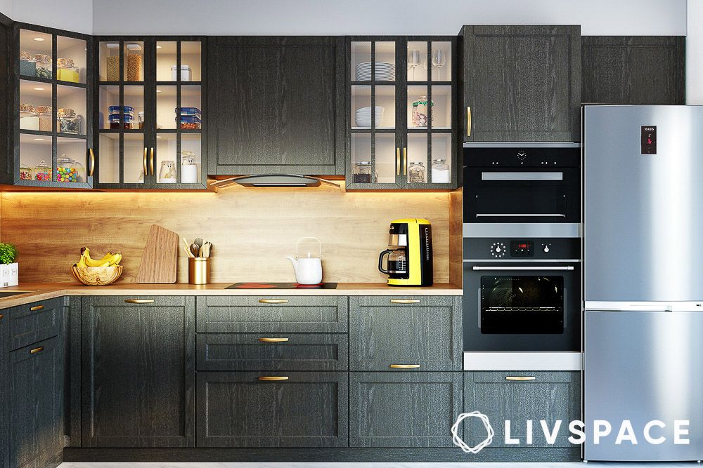 black-wooden-kitchen-design