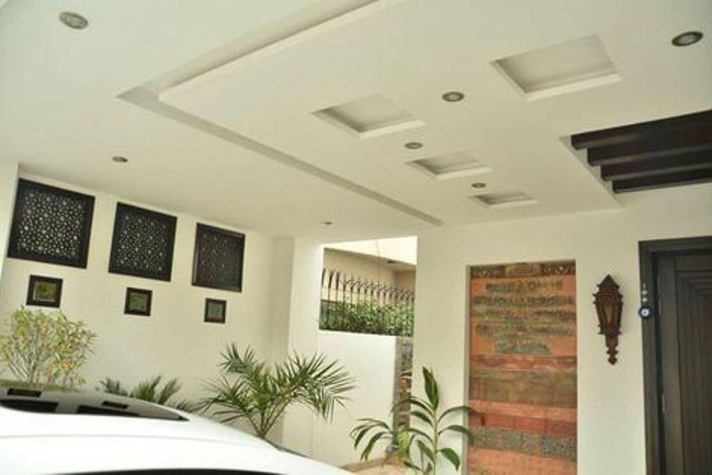 modern pop plus minus design for porch