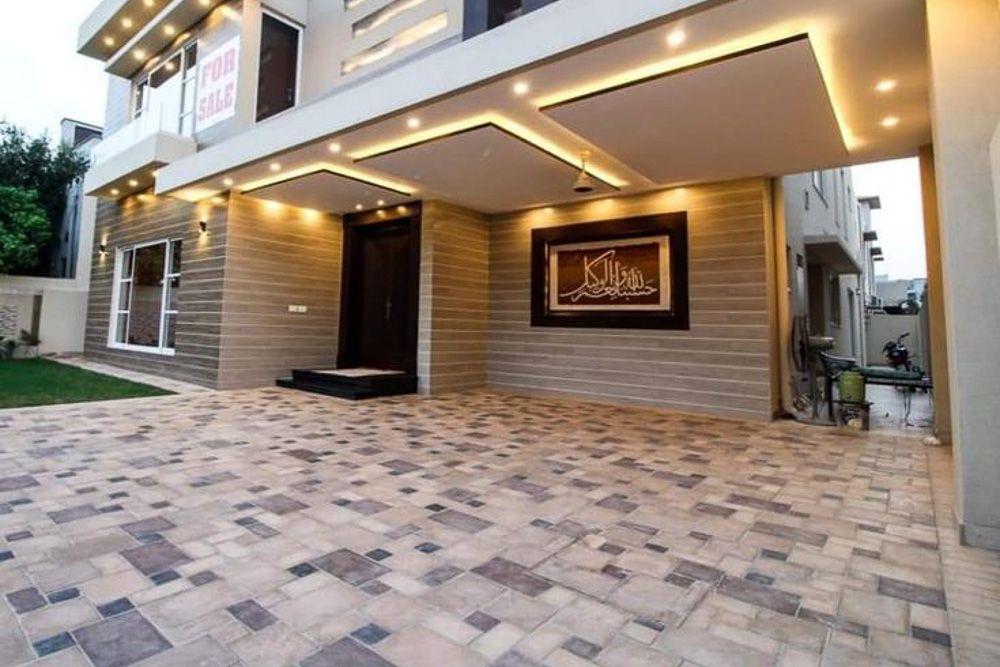 recessed lighting for pop porch design