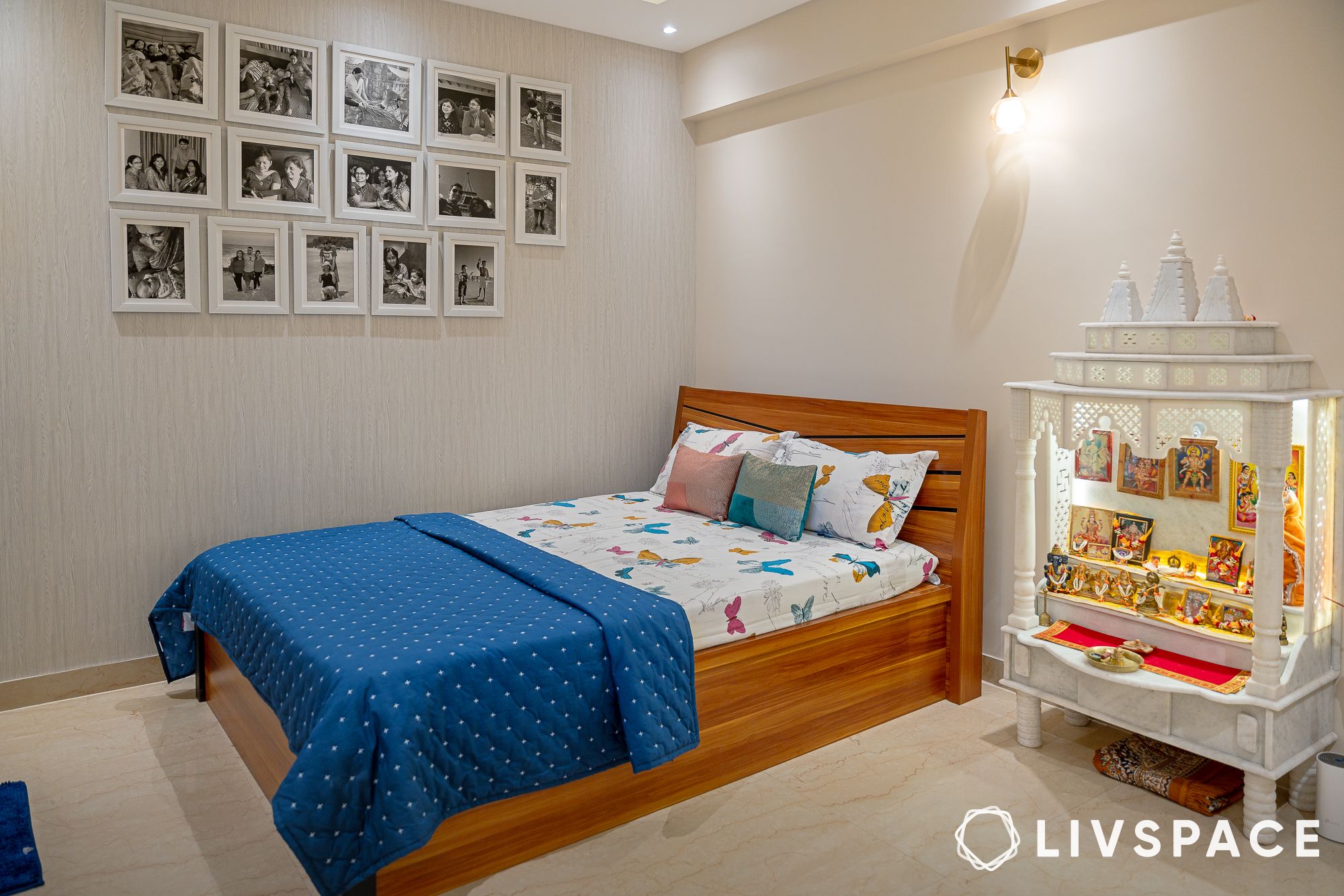 bedroom-with-pooja-corner